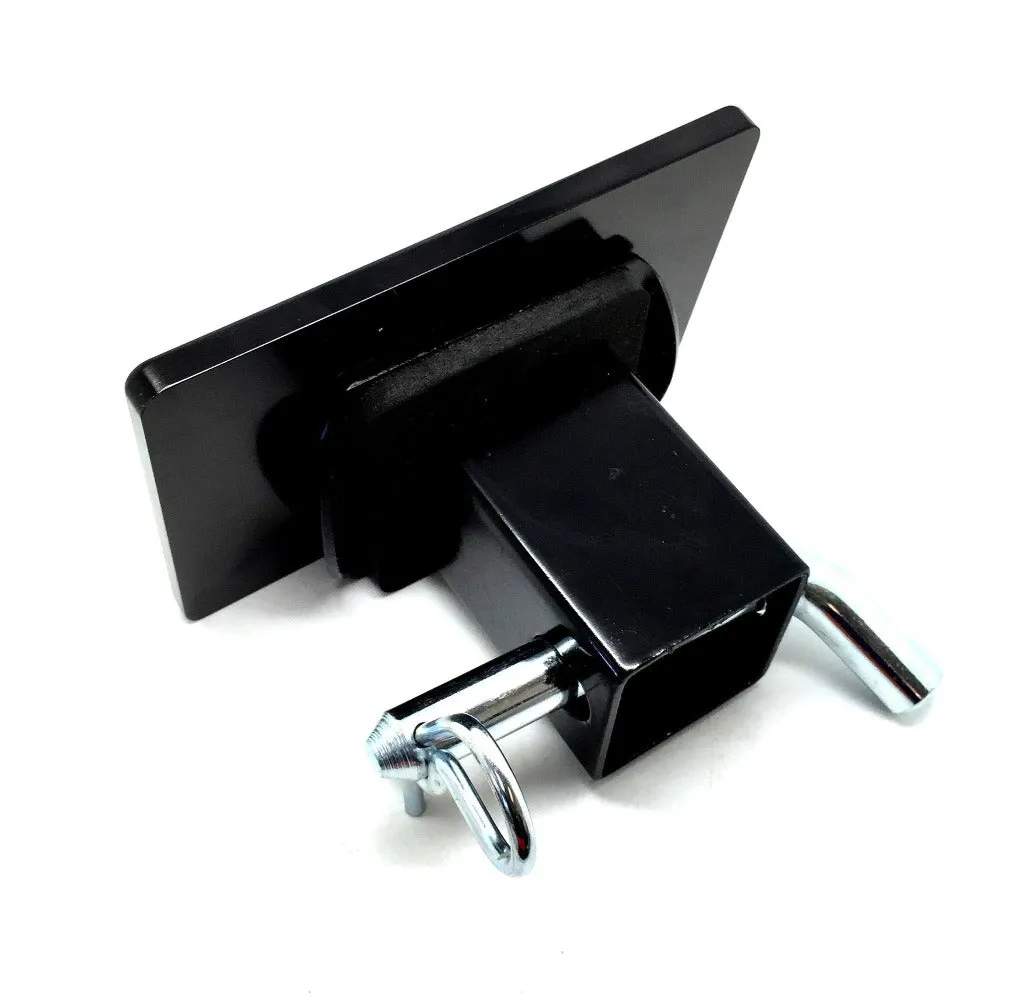 American Flag Red/Blue Machine Engraved Hitch Cover