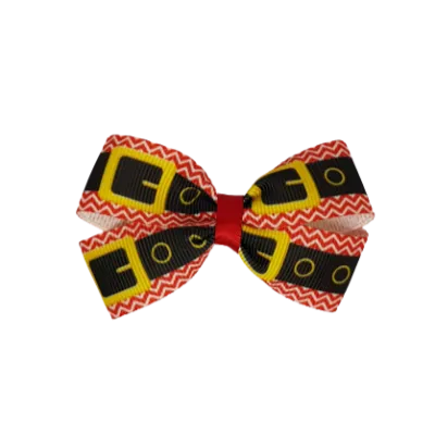 Christmas Hair Accessories - Cherish Hair Bow Santa's Belt