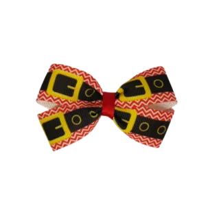 Christmas Hair Accessories - Cherish Hair Bow Santa's Belt