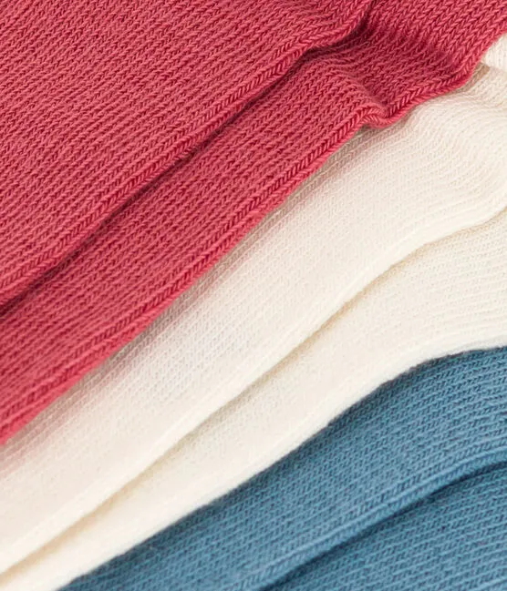 Cotton Jersey Plain Socks - 3-Pack