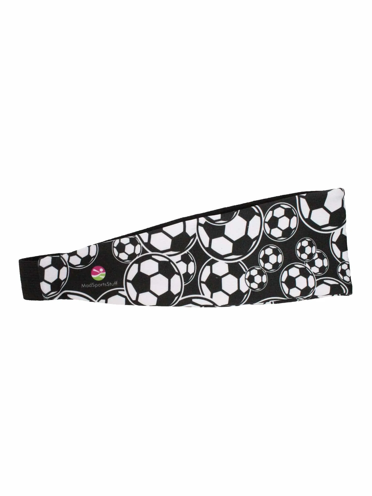 Crazy Soccer Headband with Soccer Ball Logos