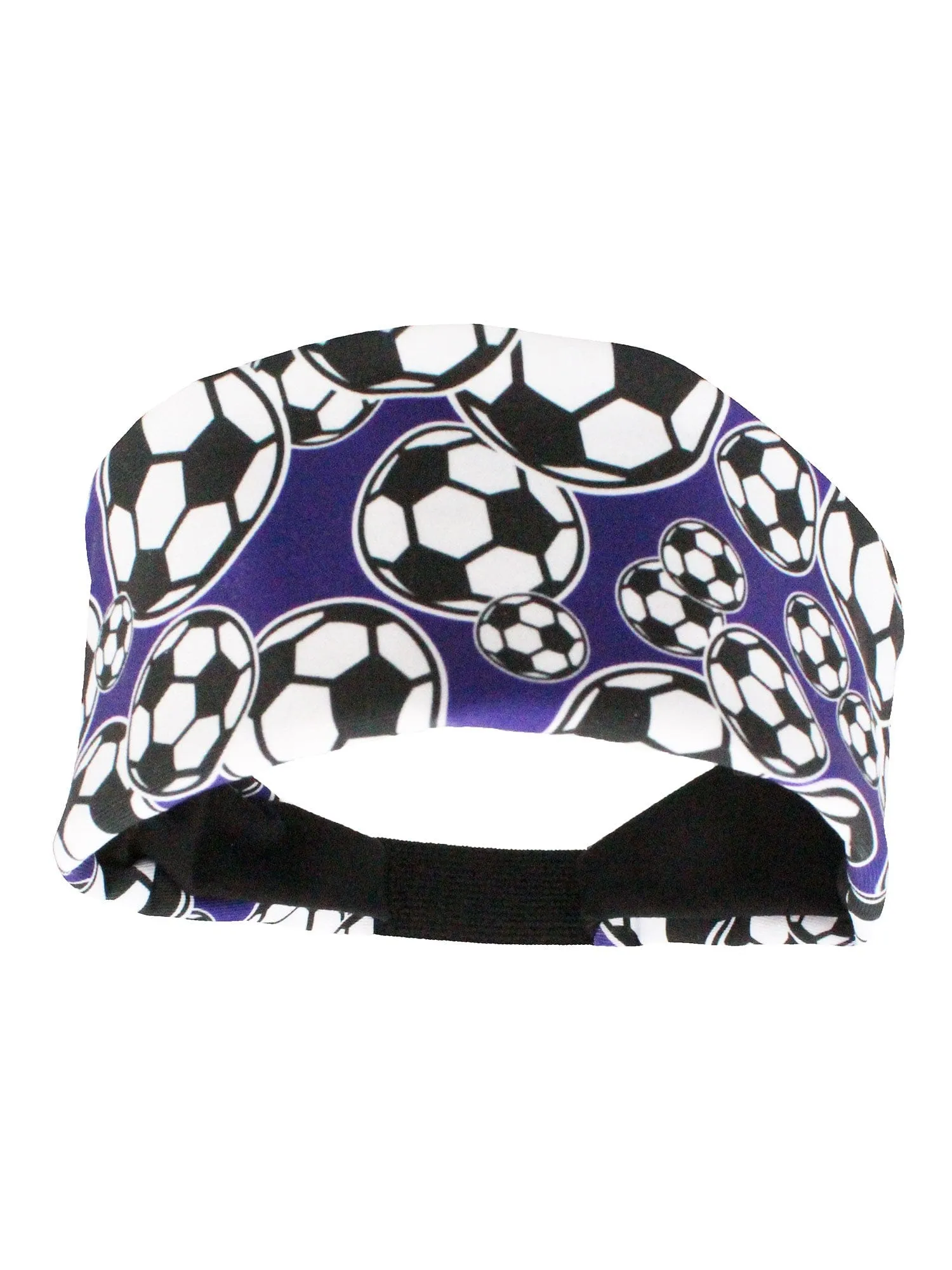 Crazy Soccer Headband with Soccer Ball Logos