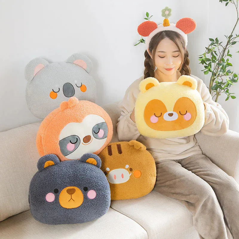 Fuzzy Kawaii Forest Buddy Handwarmer Plushie Collection