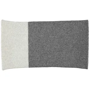 Grey Block Lambswool Snood