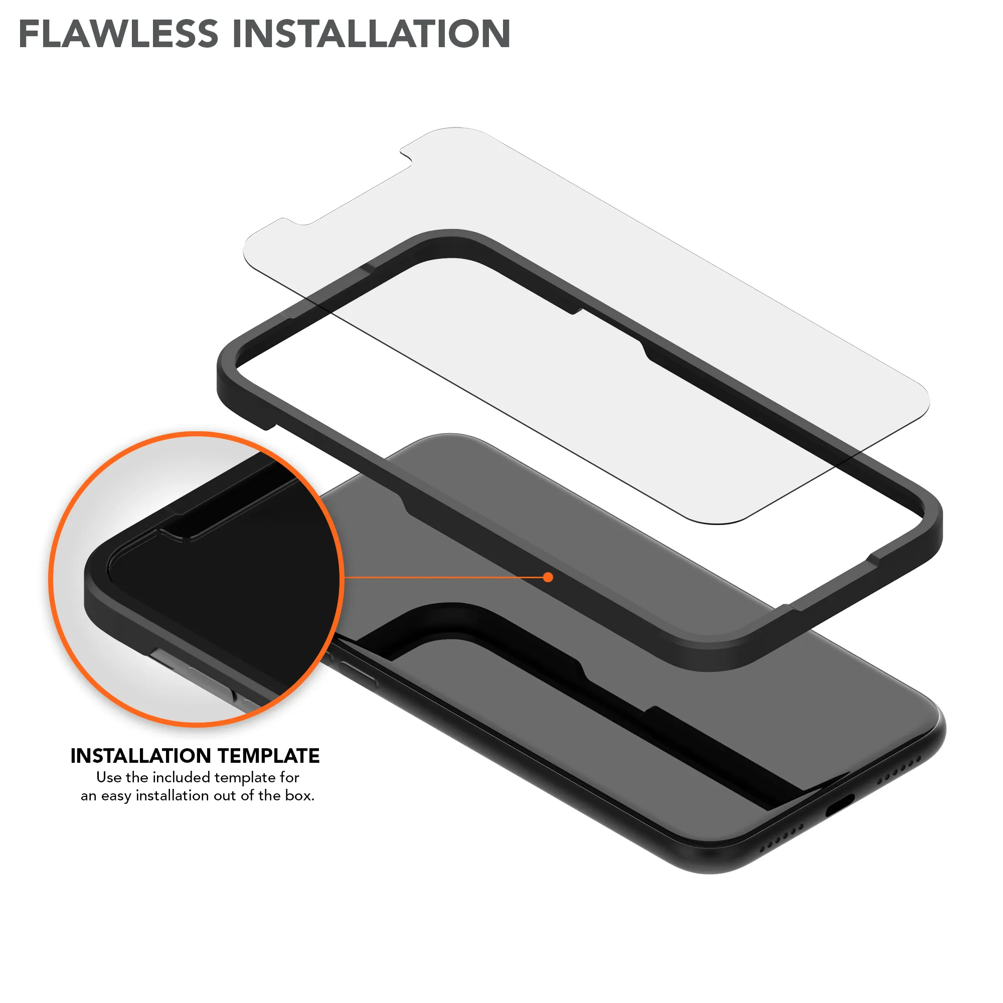 iPhone 11/XR Tempered Glass Screen Protector (2 Pack)