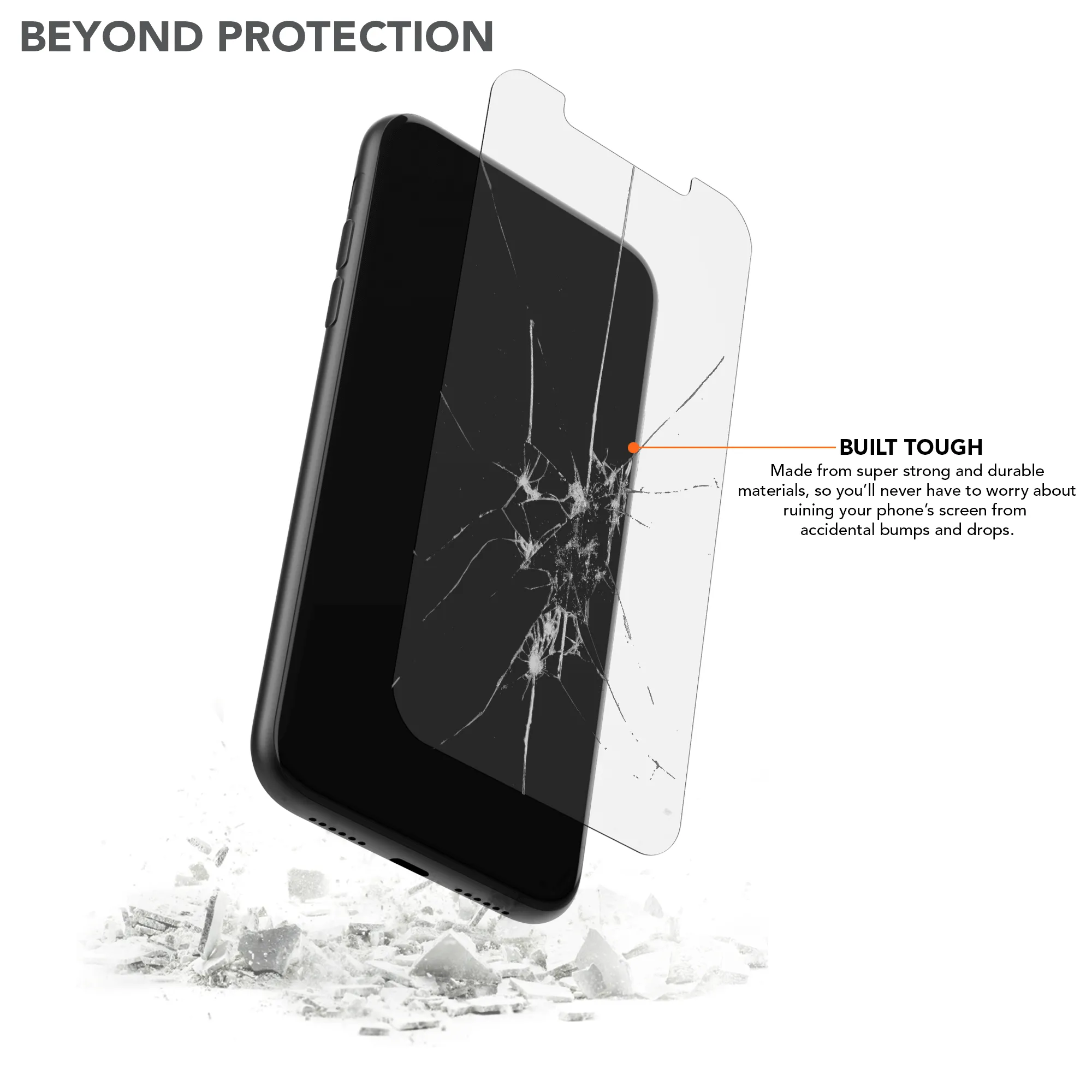 iPhone 11/XR Tempered Glass Screen Protector (2 Pack)