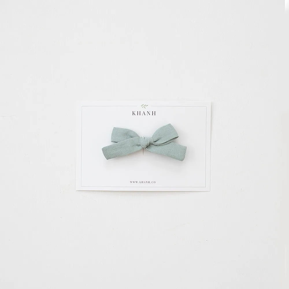 Kind Green | Petite Hand-Tied Bow