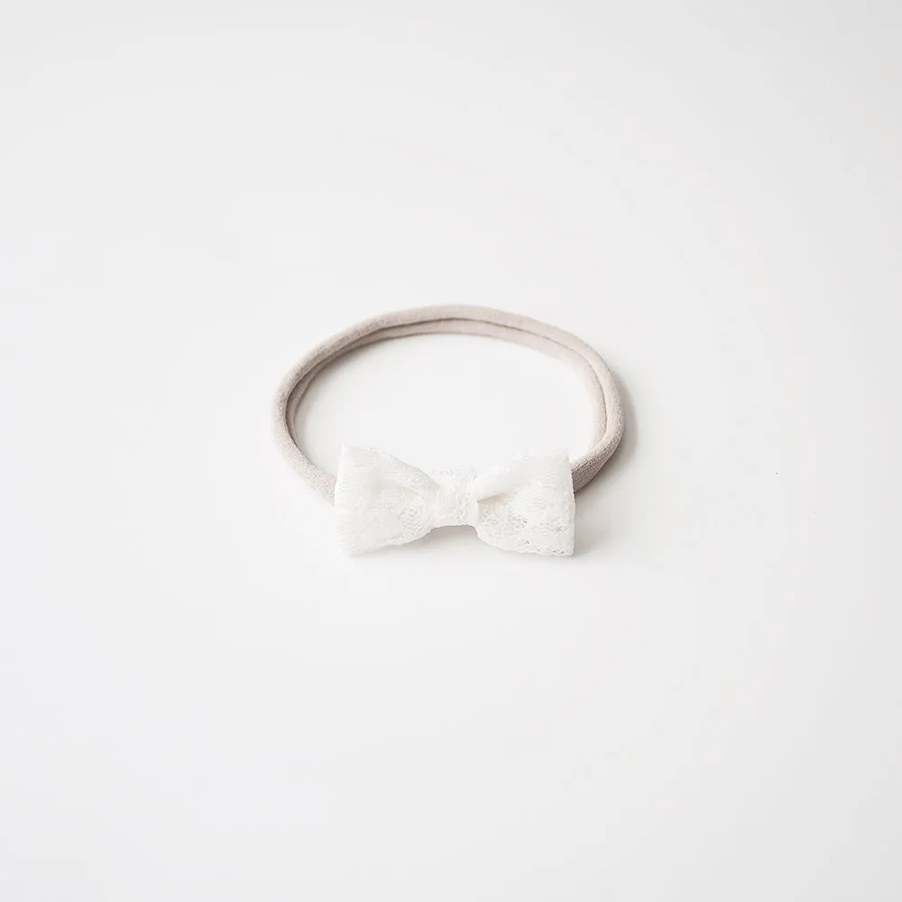 Lace in Ivory | Mini Bow