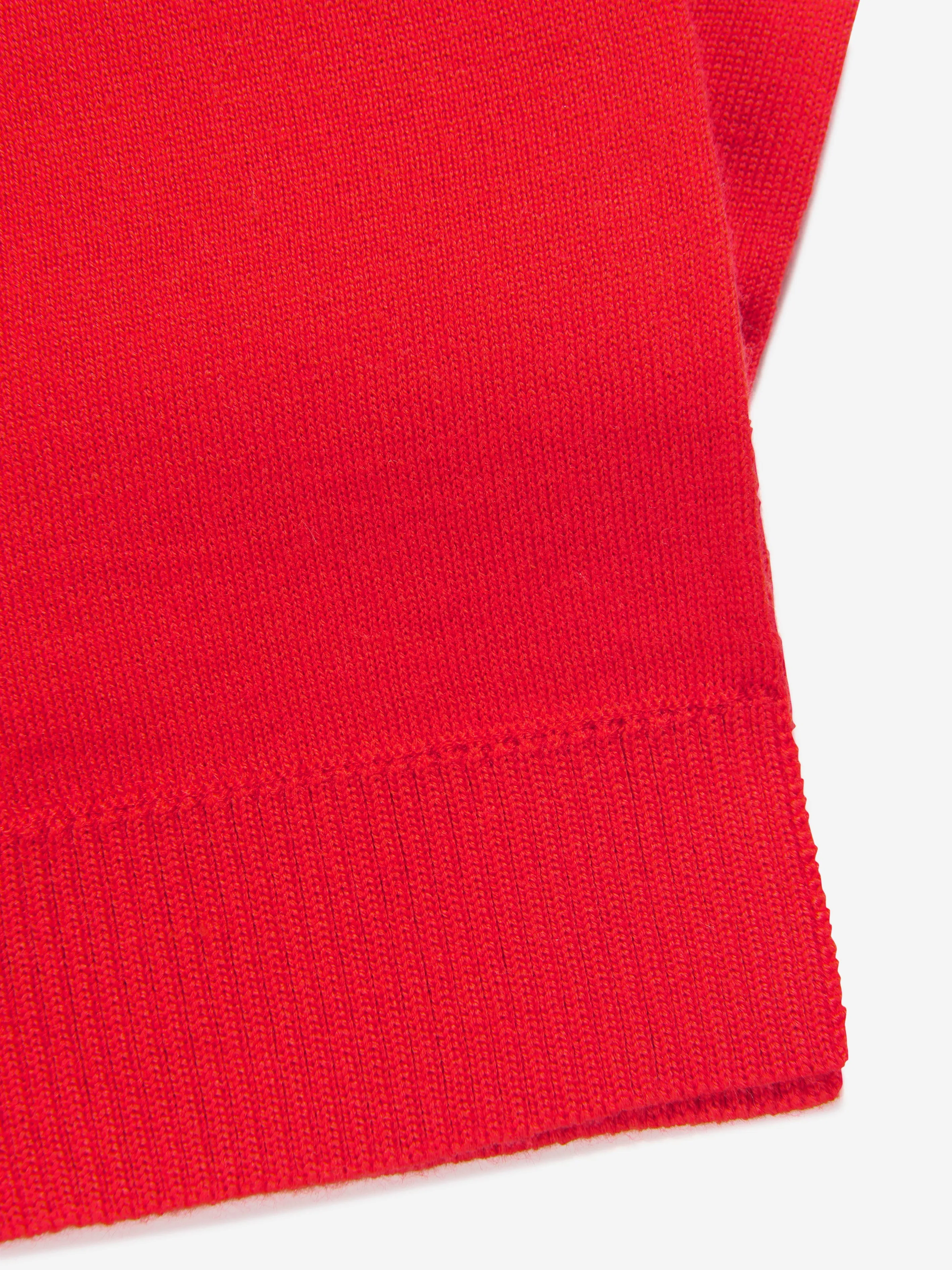 Moschino Kids Wool Bear Logo Scarf