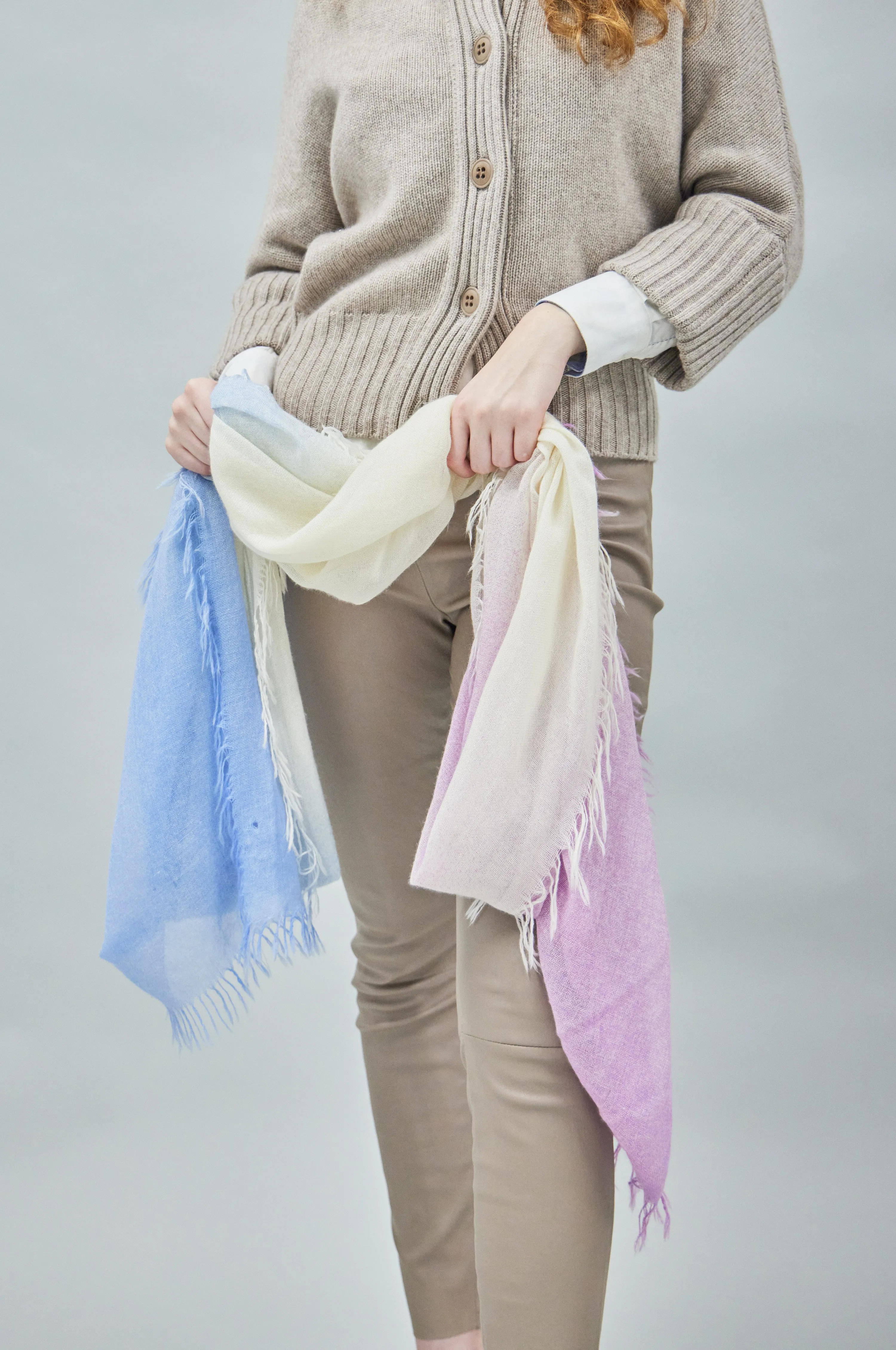 Multi Color Spray Paint Scarf