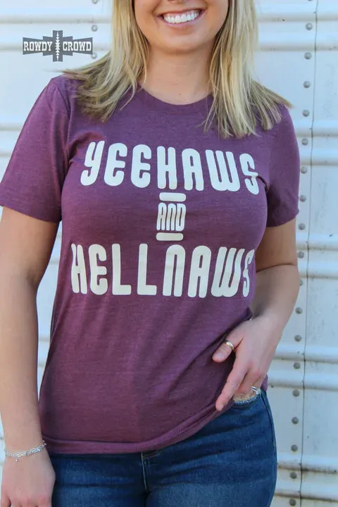 Online Exclusive | Hellnaws Short Sleeve Graphic Tee in Maroon
