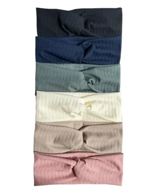 Turban Cable Ribbed Soft Knit Headbands SS23
