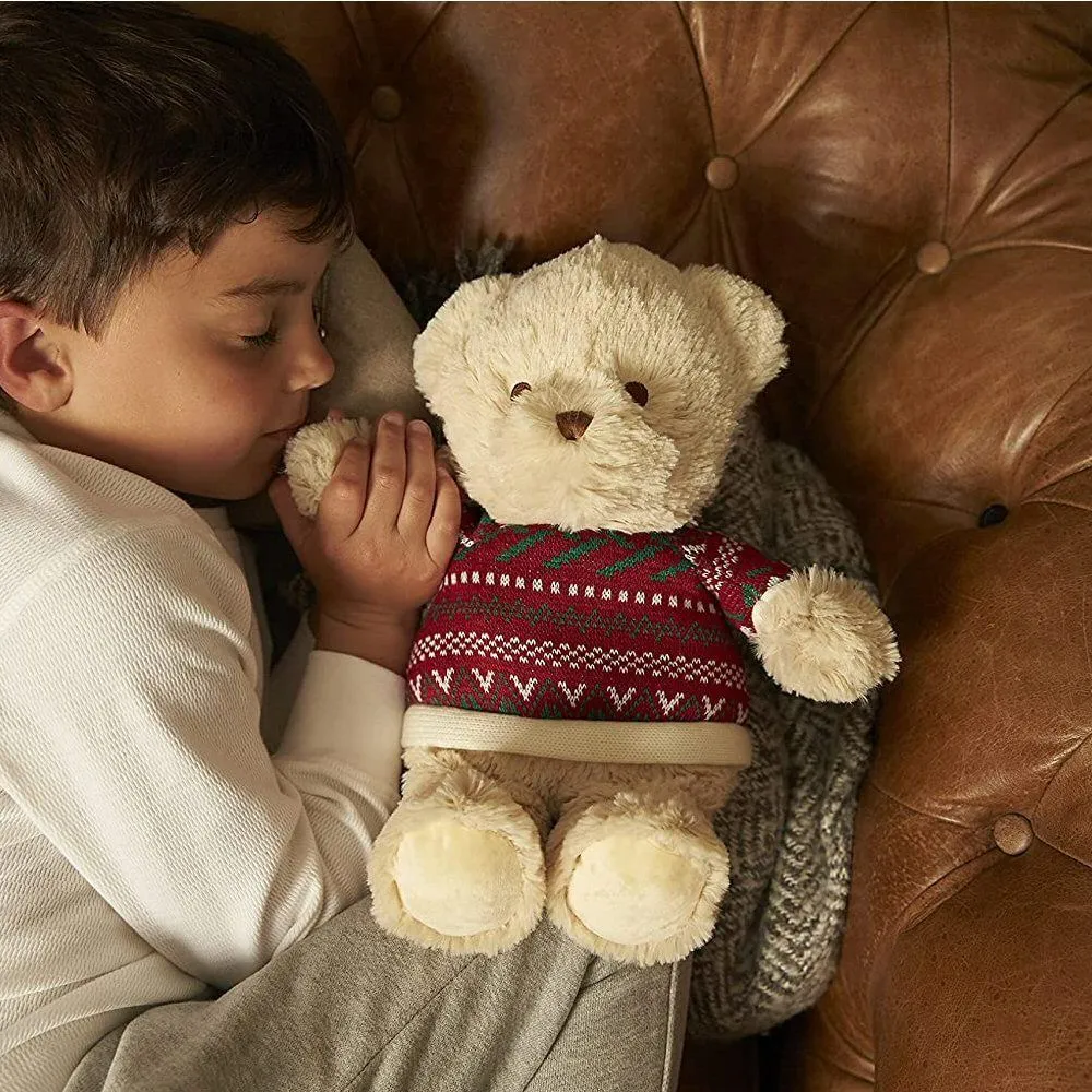 Warmies 13" Christmas Jumper Bear Plush Microwavable Soft Toy