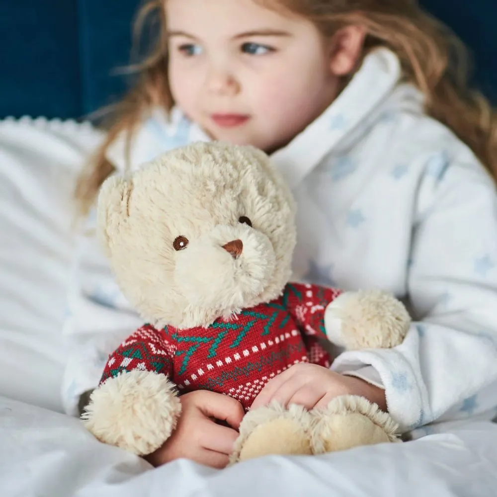 Warmies 13" Christmas Jumper Bear Plush Microwavable Soft Toy
