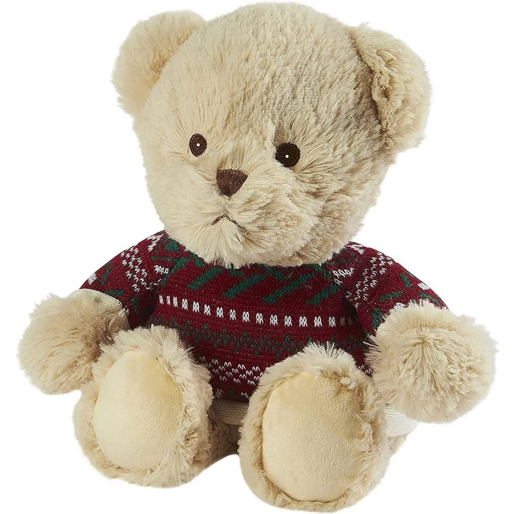 Warmies 13" Christmas Jumper Bear Plush Microwavable Soft Toy